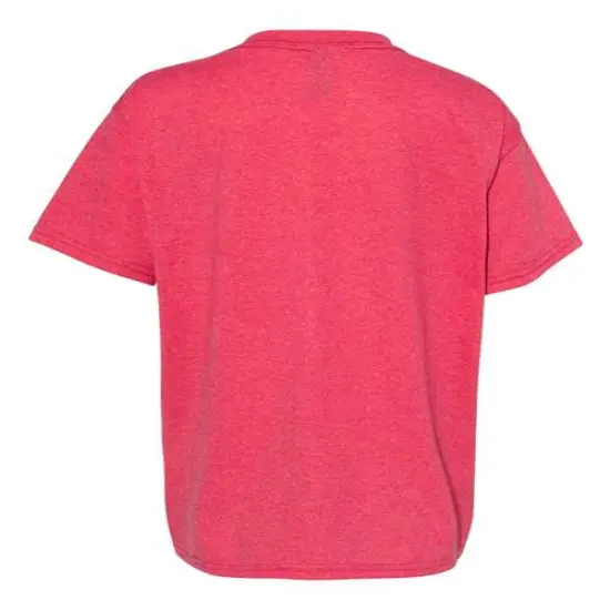 Gildan&reg; Heavy Cotton Crew Neck Short Sleeve Youth T-Shirt Heather Red {2}
