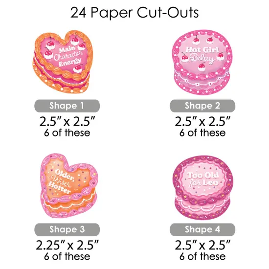 Big Dot of Happiness Hot Girl Bday - Paper Straw Decor - Vintage Cake Birthday Party Striped Decorative Straws - Set of 24 {3}