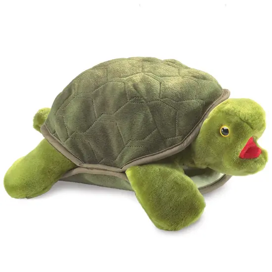 Folkmanis Turtle Plush Hand Puppet {1}