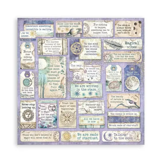 Stamperia Double-Sided Paper Pad 8"X8" 10/Pkg-Cosmos Infinity, 10 Designs/1 Each {2}