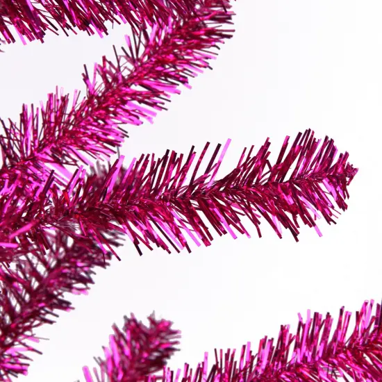 Northlight 3' Medium Fuchsia Pink Pine Twig Artificial Christmas Tree - Unlit {3}