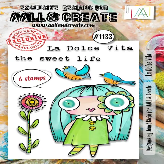 AALL And Create A7 Photopolymer Clear Stamp Set-La Dolce Vita {1}