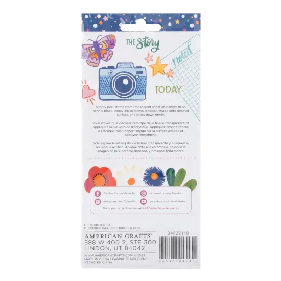 Shimelle Main Character Energy Clear Stamps-10/Pkg {4}