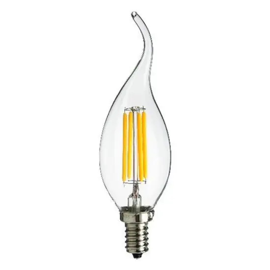 SUNLITE Antique Filament LED 4 Watt 1800K E12 Base Light Bulbs {1}