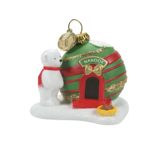 Department 56 Department 56 North Pole Nanook's Home Christmas Decoration #6009834 White {1}
