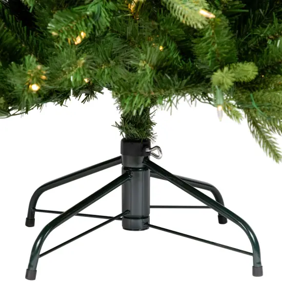 Northlight Real Touch&trade;️ Pre-Lit Washington Frasier Fir Multi-Function Slim Christmas Tree - 7.5' - Dual Color LED Lights Green {6}