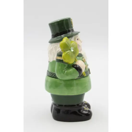 Ceramic Irish Nutcracker Candy Jar, Christmas D&eacute;cor, Gift for Her, Gift for Mom, Kitchen D&eacute;cor, Irish Saint Patrick&rsquo;s Day D&eacute;cor {4}