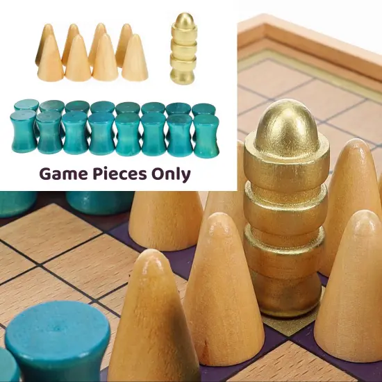 WE Games Replacement Wooden Game Pieces for King's Table, Tablut Viking Strategy Games {3}
