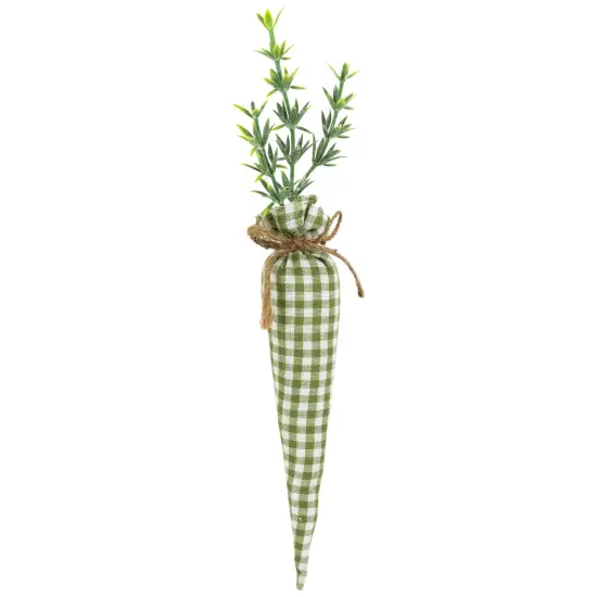 Northlight Fabric Carrot Easter Decorations - 9" - Green and Pink - Set of 5 {7}