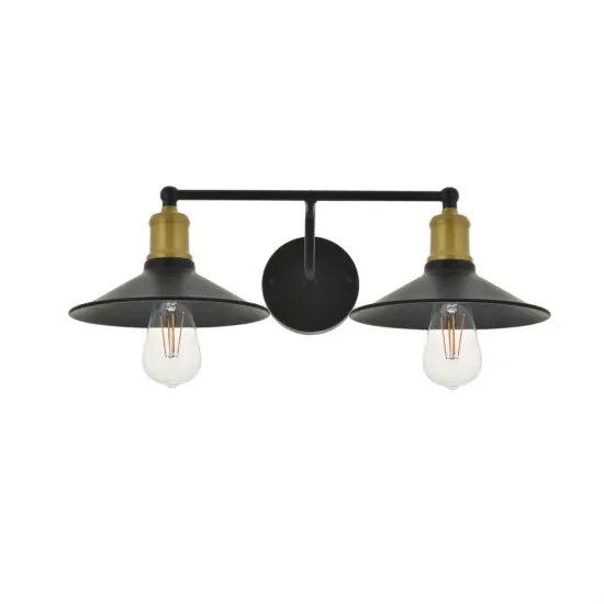Etude2 light brass and black Wall Sconce {5}