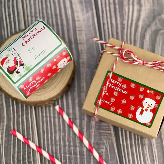 Wrapables Christmas Sticker Labels, Christmas Holiday Adhesive Gift Tags for Gifts & Stationery Arctic Joy {8}