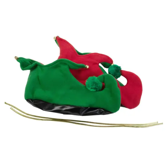 Fun World Red and Green Elf Adult Christmas Costume Set - Plus Size {6}