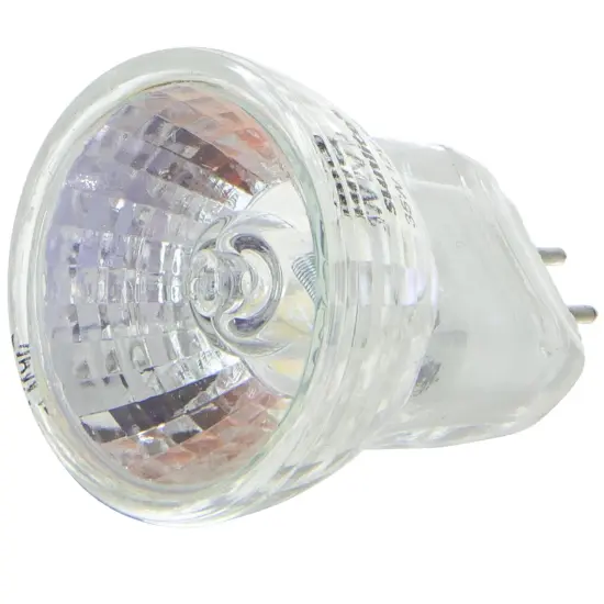 SUNLITE 35w 12v MR8 Flood 36deg. G4 Bi-Pin Base with Cover Guard 3200K Lamp Bright White {2}