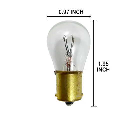 10PK - GE 1691 - 27566 17w 28v S8 BA15s Base Aircraft Low Voltage Light Bulb {2}