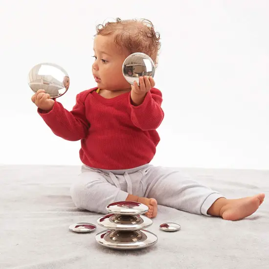 Learning Advantage Silver Sensory Reflective Discs - Set of 7 {6}