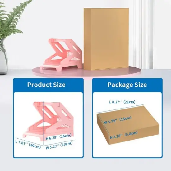 JIOSE 4x6 Label Holder Pink Thermal Label Holder for Rolls and Fan-Fold Labels {3}