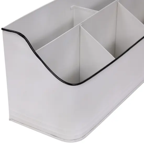 Northlight 14.25" White Rectangular Kitchen Utensil Storage Holder {7}