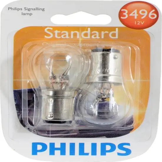 Philips 3496 - 12.8/14V 26.88/8.26W T6 Bulb Automotive Light Bulb - 2pk {1}