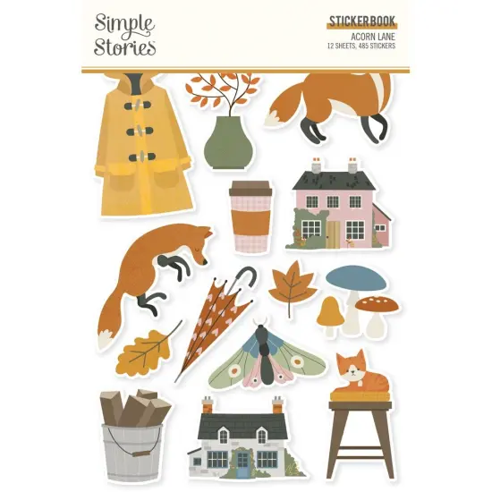 Simple Stories Sticker Book 12/Sheets-Acorn Lane {1}