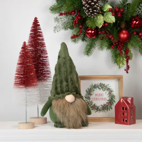 Northlight Plush Christmas Gnome Decoration - 12" - Green {3}