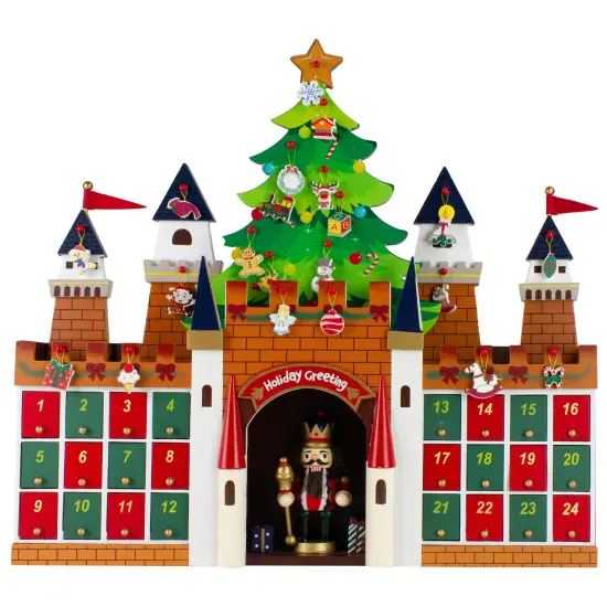 Northlight 20.5" Nutcracker Castle Christmas Advent Calendar Decoration Green {6}