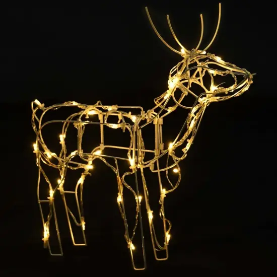 3 Piece Christmas Light Display Reindeers with 229 LEDs Warm white {5}