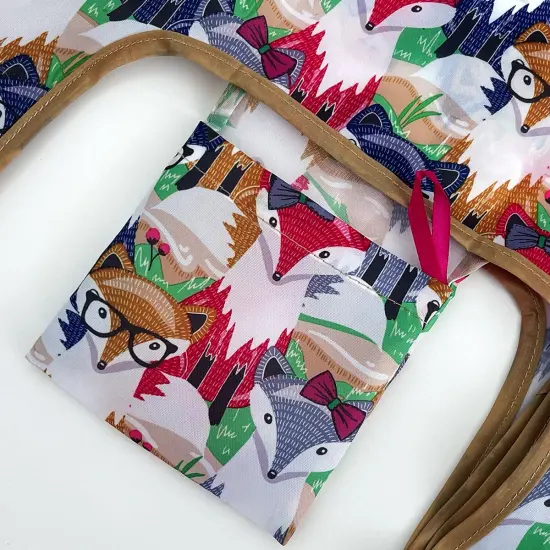 Wrapables JoliBag Collection Reusable Shopping Bag (Set of 2) Clever Foxes {4}