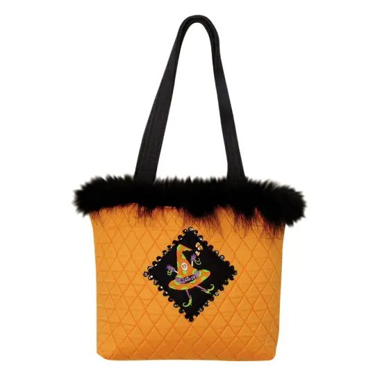 Bootique Halloween Dancing Witch Travel Tote Bag Purse {1}
