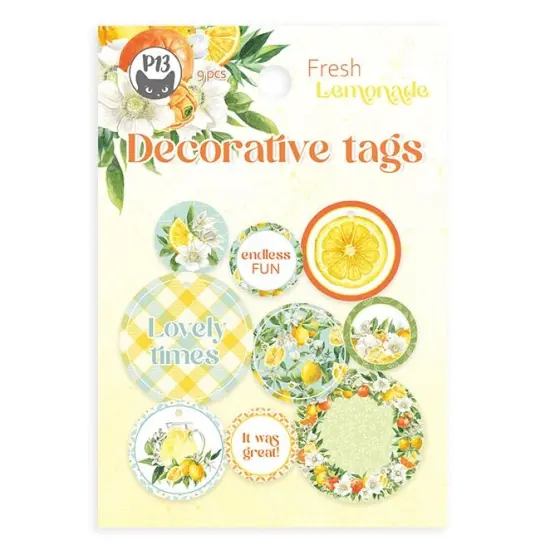 Fresh Lemonade Double-Sided Cardstock Tags 9/Pkg-#01 {1}