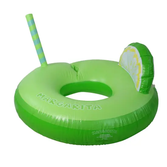 Swim Central Inflatable Margarita Lime Wedge Swimming Pool Float - 41" - Green {3}