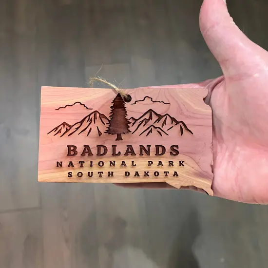 Badlands SD - Cedar Ornament {3}