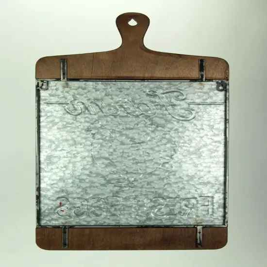 Galvanized Finish Farmhouse Chicken Cutting Board Wall Hook {4}