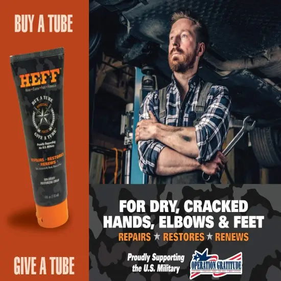 HEFF HEFF Hand Elbow Foot Formula Moisturizing Lotion 4 Ounce Tube (2-Pack) Multicolor {6}
