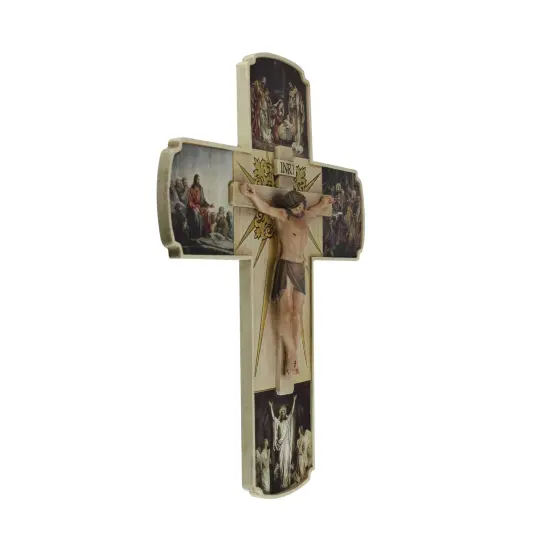 Roman Joseph's Studio Life of Christ Crucifix Wall Cross - 12" Brown {3}