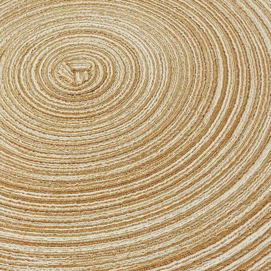 Wrapables 15" Woven Round Placemats (Set of 6) Brown Color {2}