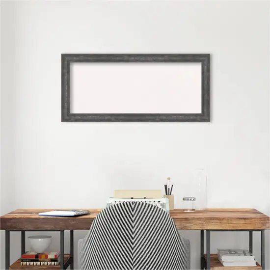 Angled Wood Framed Corkboard, White Cork Metallic {5}