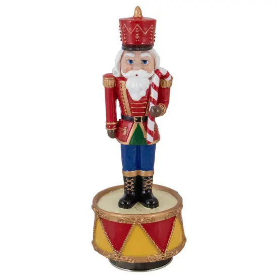 Northlight Revolving Musical Christmas Nutcracker Figure - 8.25" Red {1}