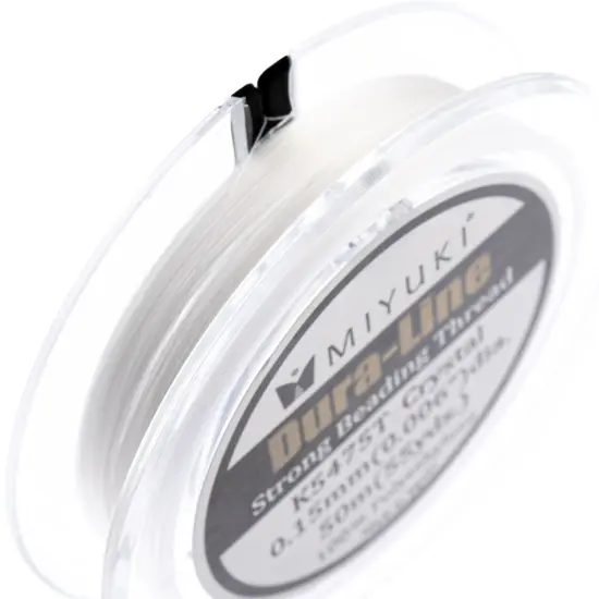 Miyuki Dura-Line 0.15mm Strong Beading Thread, 50m Clear {2}