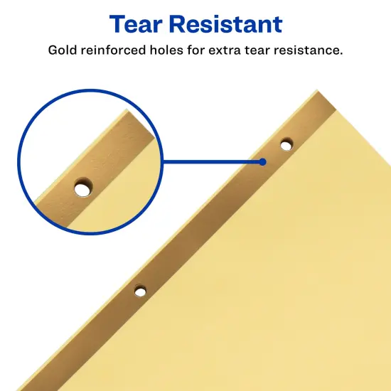Avery Preprinted Laminated Tab Dividers, Gold Reinforced Binding Edge, 1-31 Tabs, 1 Set (11308) {4}