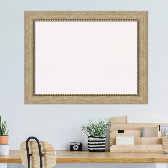 Astor Framed Corkboard, White Cork Champagne {4}