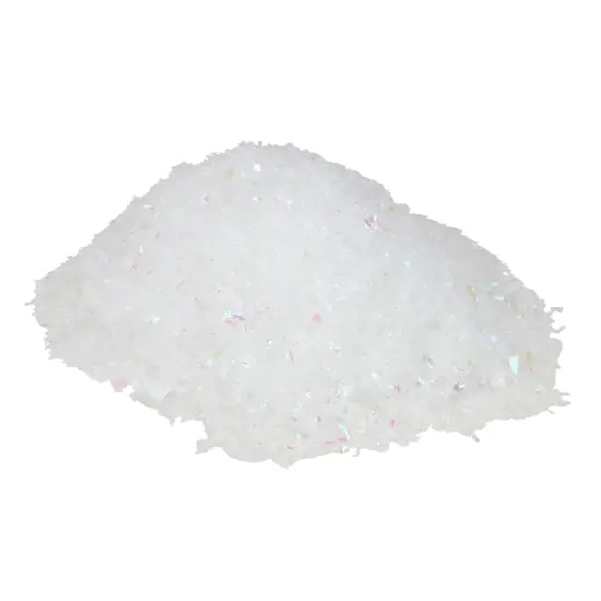 Northlight Iridescent Artificial Snow Twinkle Flakes Christmas Decoration 2 oz White {1}