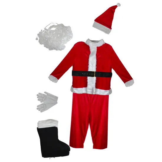 Northlight 38" Red and White Traditional Santa Claus Men's Christmas Costume Set - Plus Size {3}