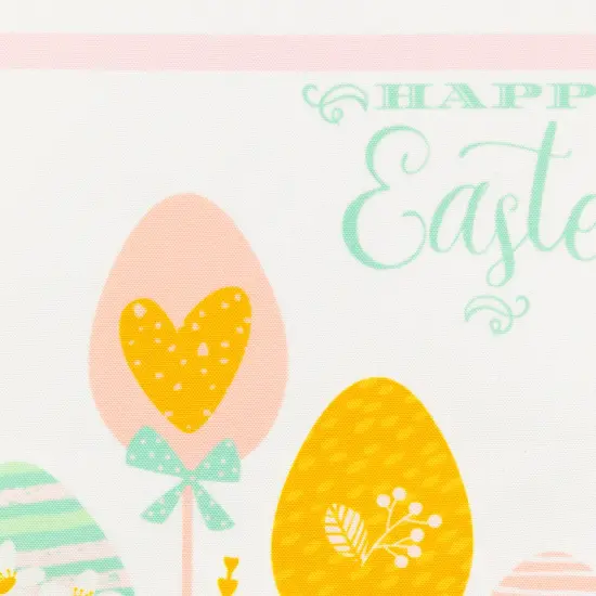 Northlight Striped Pastel Happy Easter Table Runner - 72" - Pink and Green Green {5}