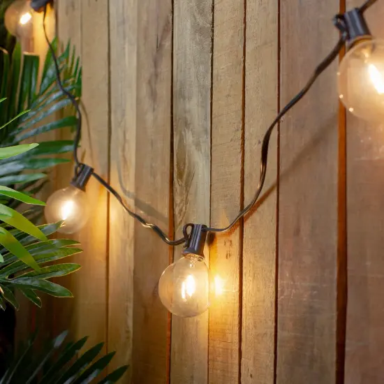 Northlight LED G50 Globe Christmas String Lights - Warm White - 20' Black Wire - 20ct {1}