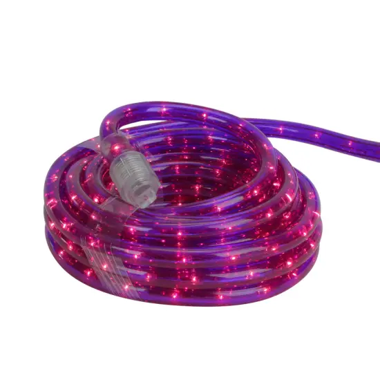 Northlight Flexible Outdoor Incandescent Christmas Rope Lights - Purple - 18' Clear Wire {3}