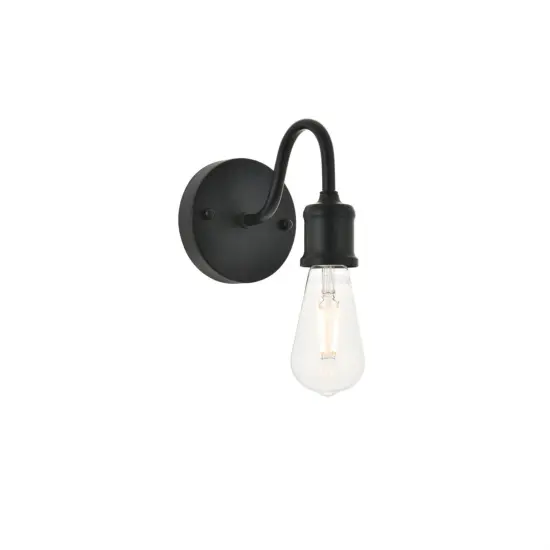 Serif 1 light black Wall Sconce {4}