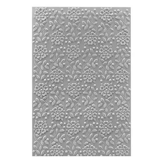 Spellbinders 3d Embossing Folder 5.5"X8.5"-Floral & Vine {2}
