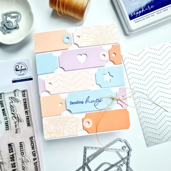 Pinkfresh Studio Stencils 4.25"X5.25" 6/Pkg-Thanks For Being There {3}