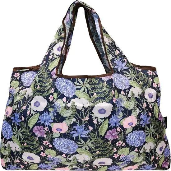 Wrapables Large Foldable Tote Nylon Reusable Grocery Bag, 3 Pack Exotic Bouquet {4}
