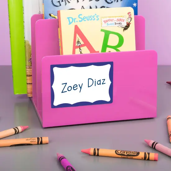 Avery Name Tags with Blue Border, 2-1/3" x 3-3/8", (3 Pack of 5144) {4}